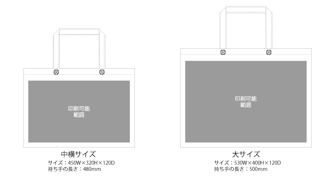 スクエアトートサイズ