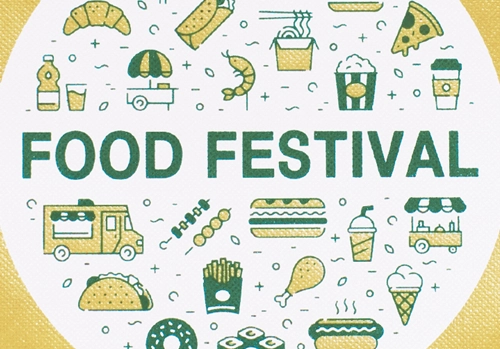 本体ラミ生地色：304 イエロー×印刷色：白、緑(PANTONE342C）