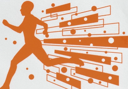 本体ラミ生地色：501 白×印刷色：ネオンオレンジ