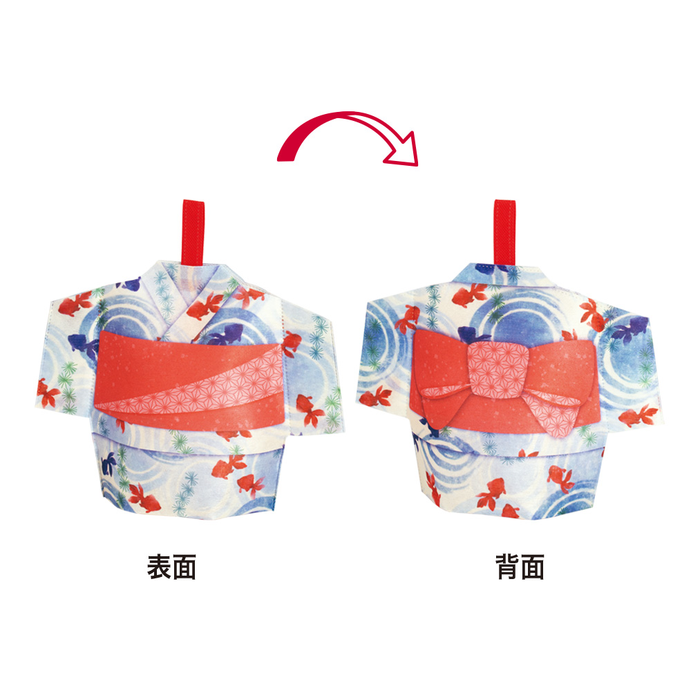 スリットタイプゆかた　波紋金魚柄ＦＰ