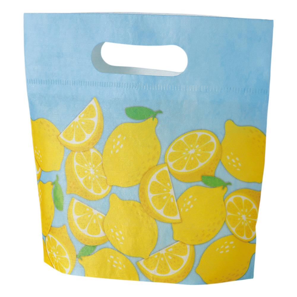 小判抜きバッグ　ミニ　トロピカルレモン柄ＦＰ