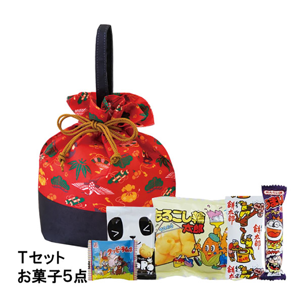 【お菓子セット】手提げ巾着　宝尽くしＦＰ　Ｔセット