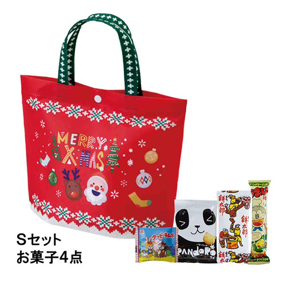【お菓子セット】シンプルトートミニ　ＸＭＡＳニットＦＰ　Ｓセット